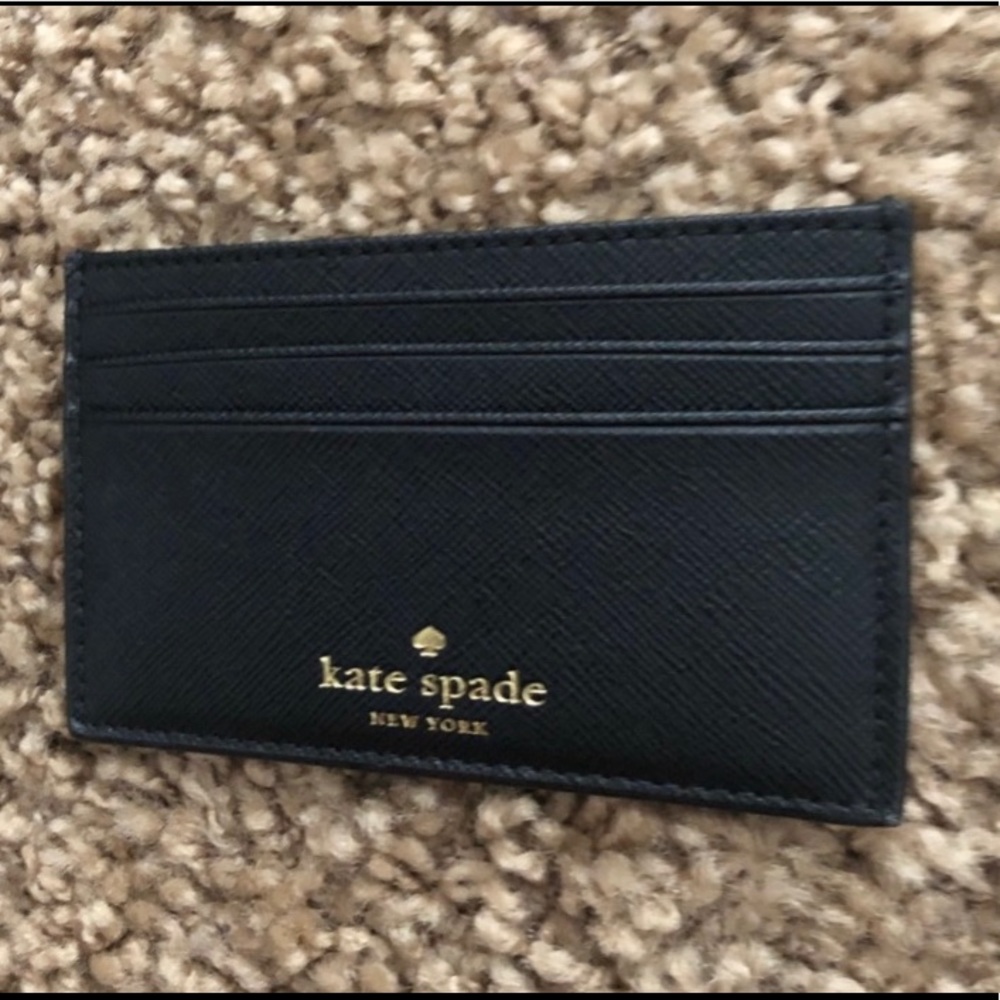 Kate Spade Graham Glitter Card Holder black